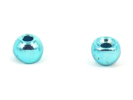 Tungsten Kopfperlen - METALLIC LIGHT BLUE - 10 Stk.