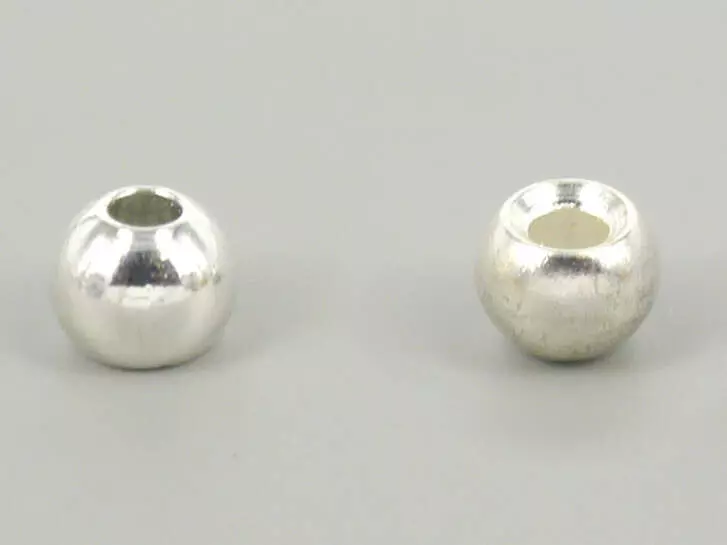 Palline in ottone - ARGENTO - 25 pz.
