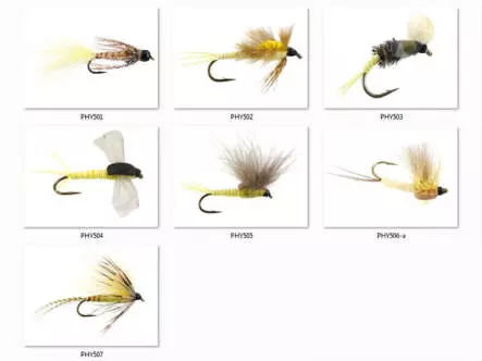 Set Ephemeridae (May Fly) - XL - 7 Fliegen