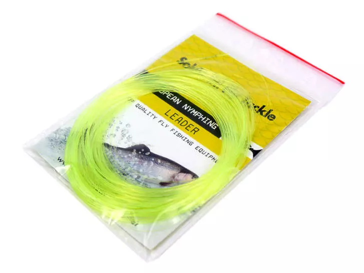 Finale conico sft EUROPEAN NYMPHING LEADER - 900 cm - giallo fluo