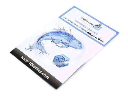 Knotenlos gezogenes Vorfach POWER (ohne Schlaufe) - 455 cm - 0,25 mm