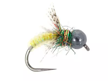 Yellow Shining Caddis Pupa Naturfil TG BL 8
