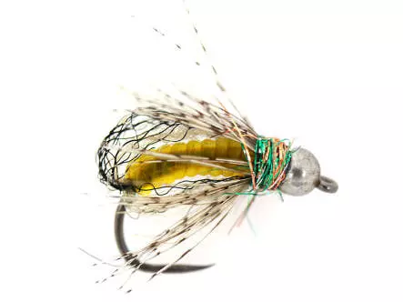 Yellow Comp. Caddis Naturfil Pupa TG BL