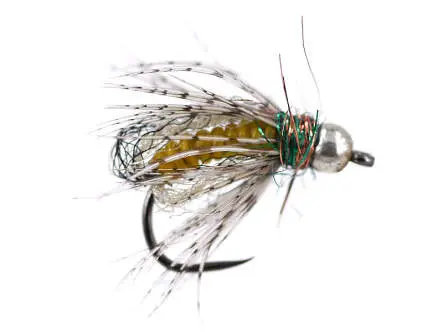 Yellow Comp. Caddis Naturfil Pupa TG BL 10