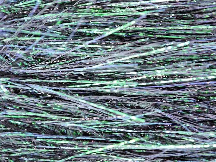 LONG HAIR HOLOGRAPHIC textreme - large - 300 cm - pearl / black