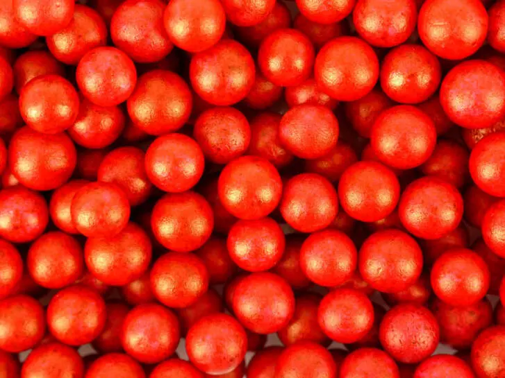 HIGH VIZ POLY BALLS hotfly - 7 / 9 mm - blood red