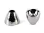 Coneheads in tungsteno - NERO NICHEL - 10 pz.