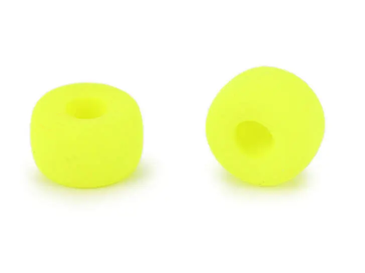 FLUO GLASS BEAD hotfly - 9 mm - yellow