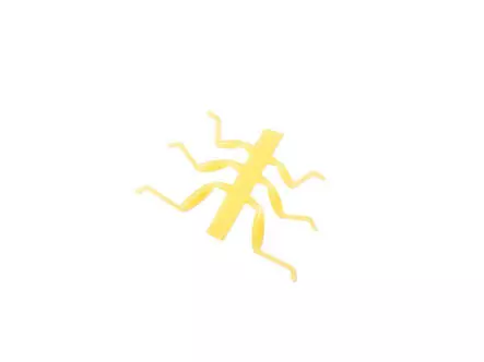 J:son Realistic Stonefly nymph legs - S4 - 12 pc. - yellow