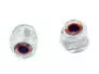 CLEAR FISH HEADS WITH 3D EYES hotfly - 10 pc.