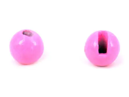 Palline in tungsteno con taglio - FLUO PINK - 10 pz.