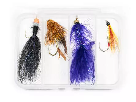 Selezione STREAMERS CLASSIC V10 - 4 mosche con scatola