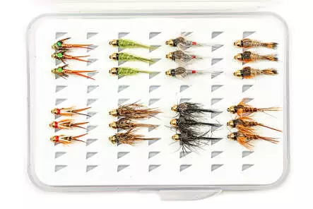 Selezione NINFE BEAD HEAD EVERY DAY - 24 mosche con scatola