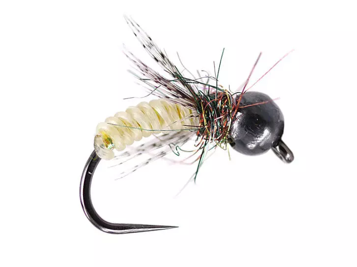 Yellow Shining Caddis Pupa Naturfil TG BL