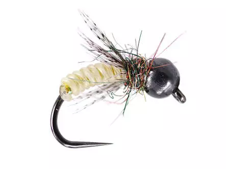 Yellow Shining Caddis Pupa Naturfil TG BL