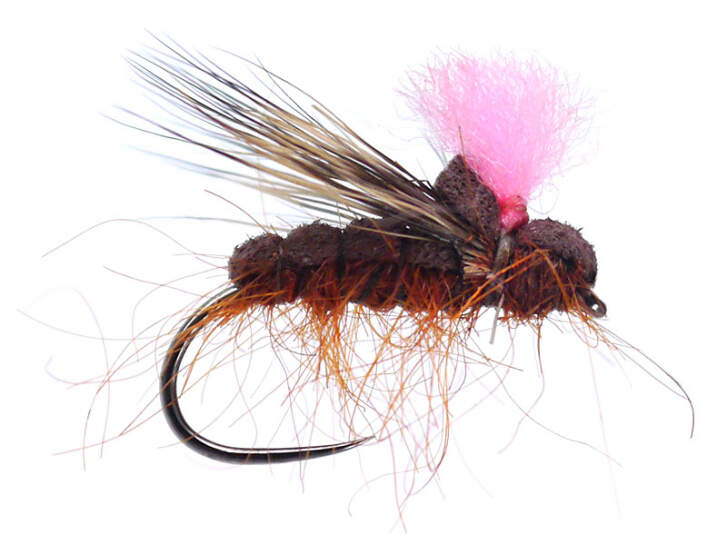 Mosche Secche Senza Ardiglione Per Pesca Alla Trota: 6 Paracadute Grigio Spolverino (misure Assortite)