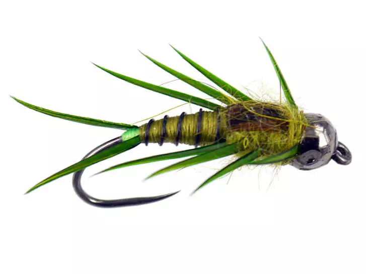 Olive Elite Stonefly Nymph TG BL 4