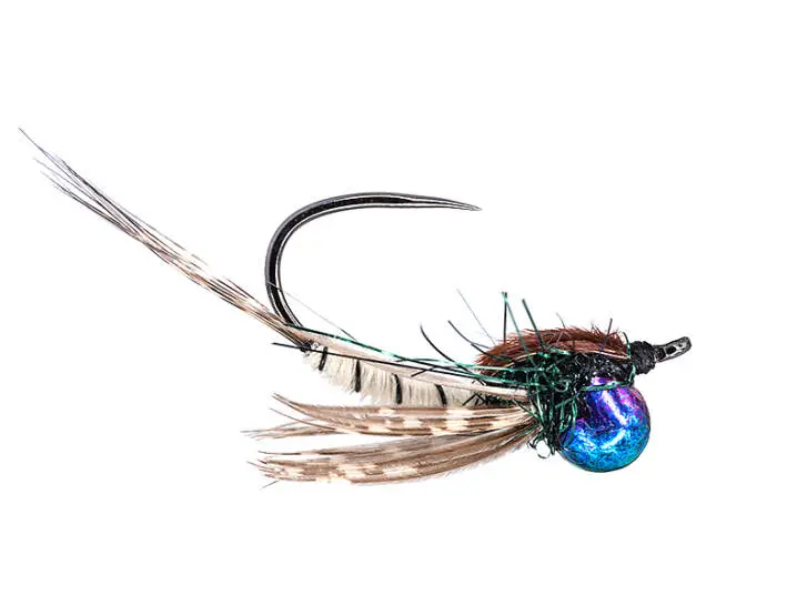 Classic Jig Off Mayfly Nymph TG BL White 10