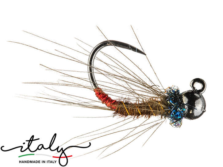Ninfe Coda Di Fagiano Con Testina Di Tungsteno - 3 Pezzi - Troutflies UK - Scegli La Misura!