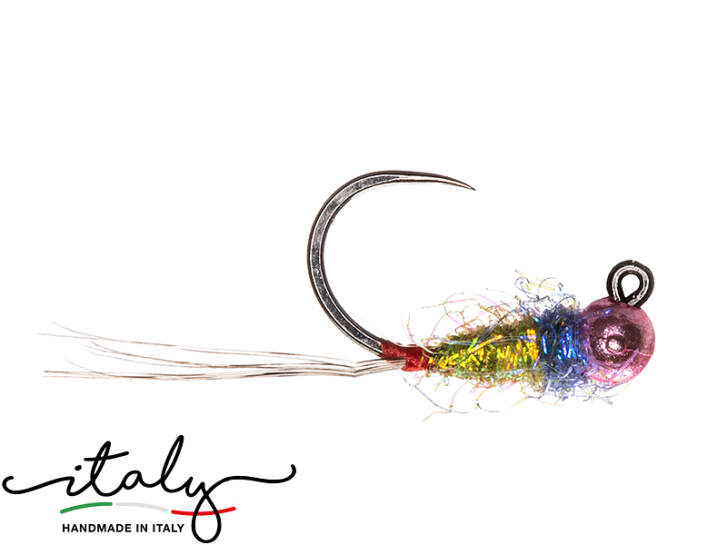 12 Mosche Ninfa Per Pesca A Mosca – Testa Di Perline Assortite – Aquastrong (Amo 14/16) - Foto 2