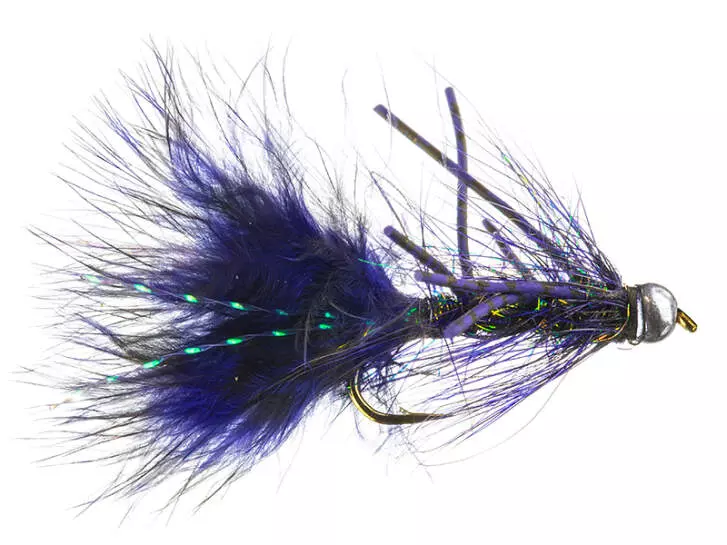 Peacock Wooly Bugger Purple 6