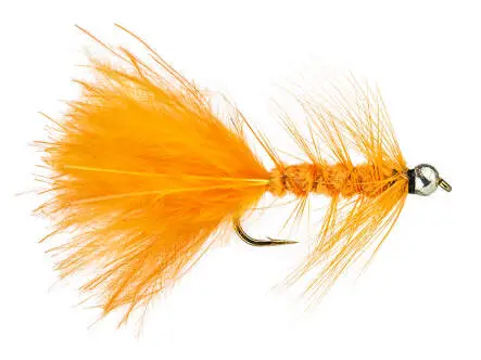 Fluo Orange Wooly Bugger 8