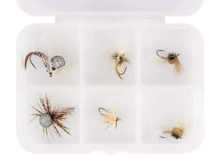 Selezione mosche hotfly CDC EMERGER LTD - 6 mosche BL con...