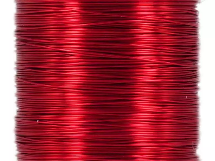 FILO DI RAME EXTRA FINE hotfly - 0,10 mm - 22 m - red