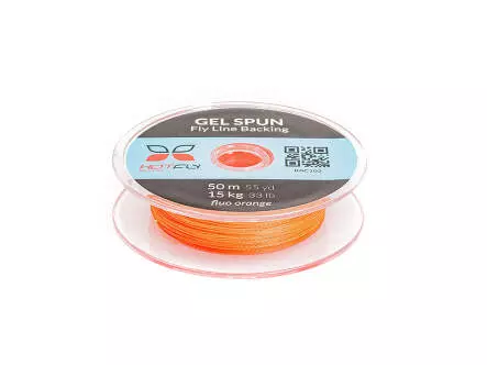 GEL SPUN BACKING hotfly - fluo orange - 15 kg / 33 lb -...