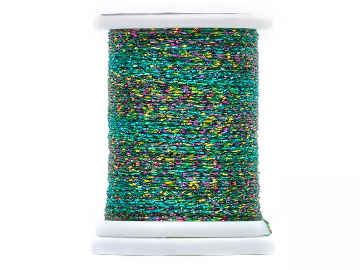 GLITTER THREAD textreme - 230 den - 35 m - green rainbow