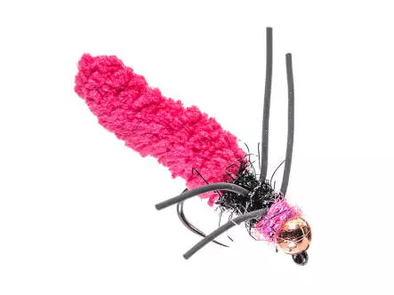 Jig Evo TG Rubber Leg Mop Fly Fluo Pink