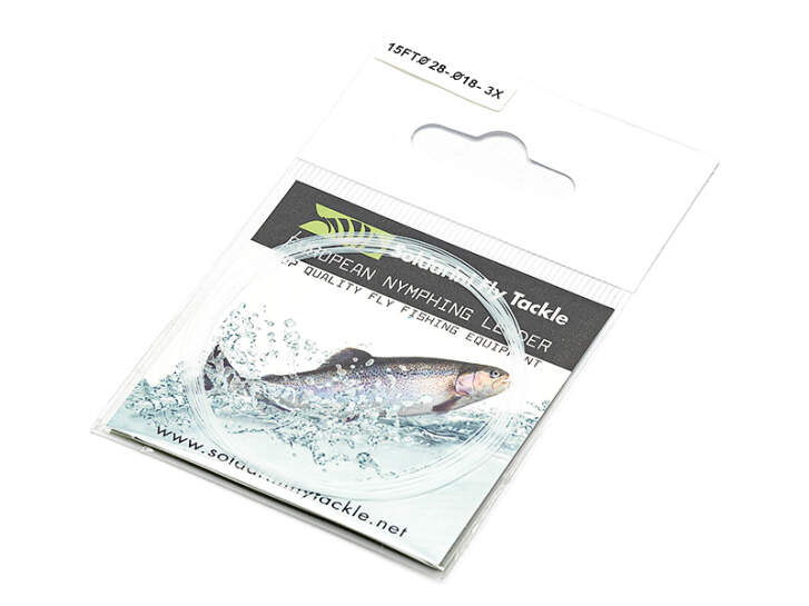 Terminale conico sft EURO NYMPH LEADER THIN fluo white - 455 cm - 0,18 mm (butt 0,28 mm)