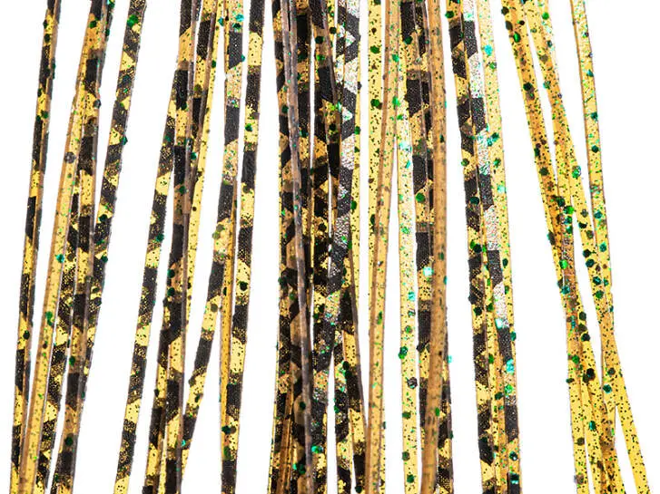 DUO Silicone Legs hotfly - 0,7 mm x 130 mm - 44 strands - met. olive brown