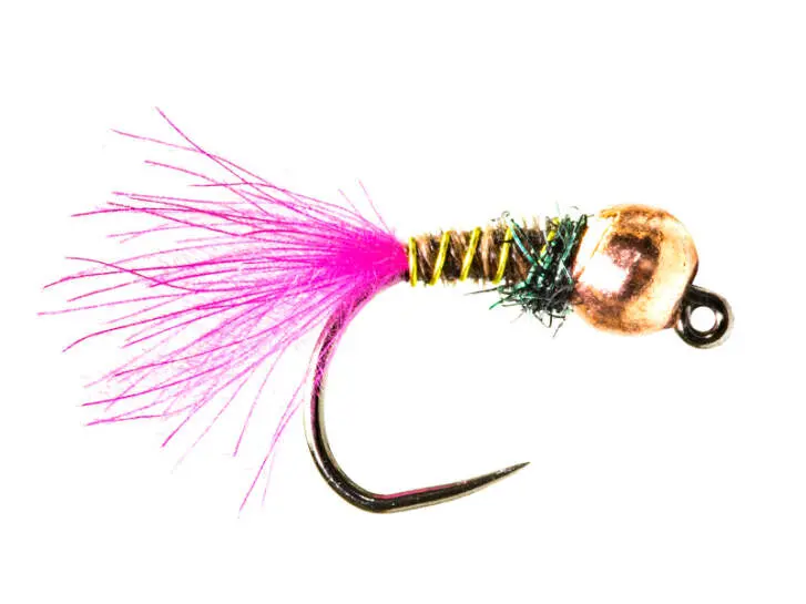 Pheasant Plus Pink CDC Tail TG BL 14