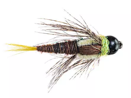 Natural Pheasant Tail Stonefly Nmph TG BL Lime 6