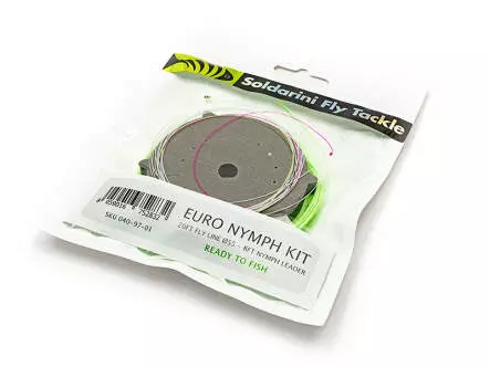 EURONYMPH KIT sft - 6 m coda level Ø 0,55 mm + 240 cm terminale ninfa + micro ring