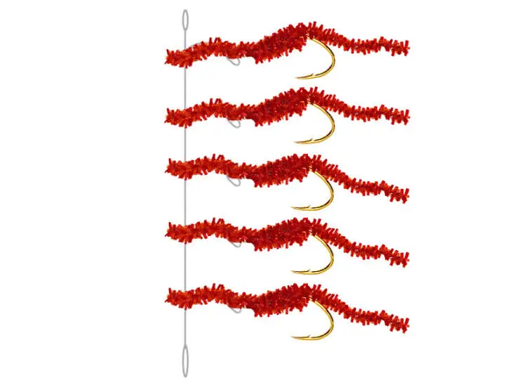 Amettiera Persico CHEWING GUM WORM BLOOD RED 10