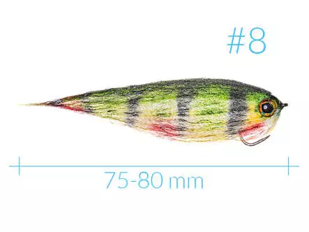 Weighted HP Minnow Streamer Perch BL