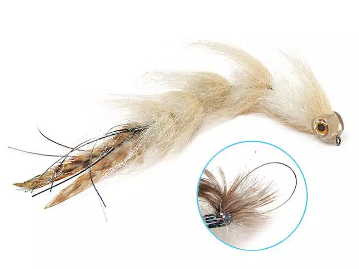 Articulated XXL Pike & Taimen Streamer 25 cm Tan
