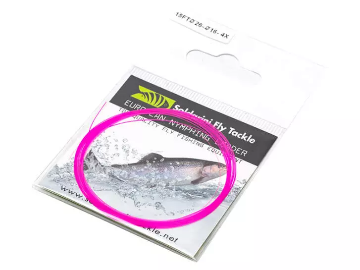 Terminale conico sft EURO NYMPH LEADER THIN fluo pink - 455 cm