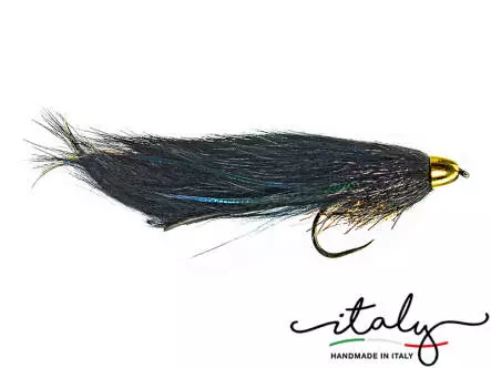 Large Marble Trout Zonker Black