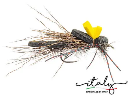 Large Foamfloater Black Deer Hair Stonefly 10