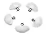 Strike indicator POLY PLUS hotfly - 5 pz. - small - white