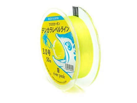TENKARA FLUOROCARBON LEVEL LINE river peak - fluo yellow...