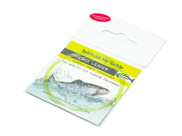 TAPERED LEADER CLASSIC lt. olive sft - 270 cm / 9 ft - 0,18 mm