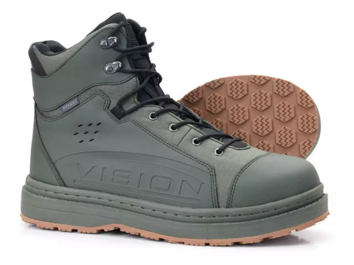 Scarponi wading vision KOSKI GUMMI 2.0 suola gomma