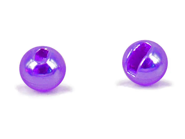 Tungsten Kopfperlen geschlitzt - METALLIC PURPLE - 100 Stk. - 2,5 mm