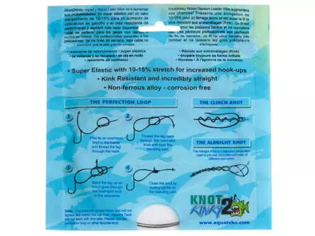Raubfisch Vorfach KNOT 2 KINKY Aquateko - 460 cm