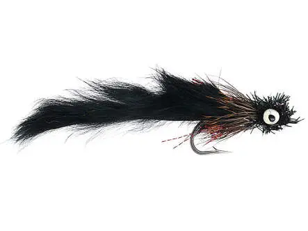 Black Fritz Zonker Weight Sinking 2/0