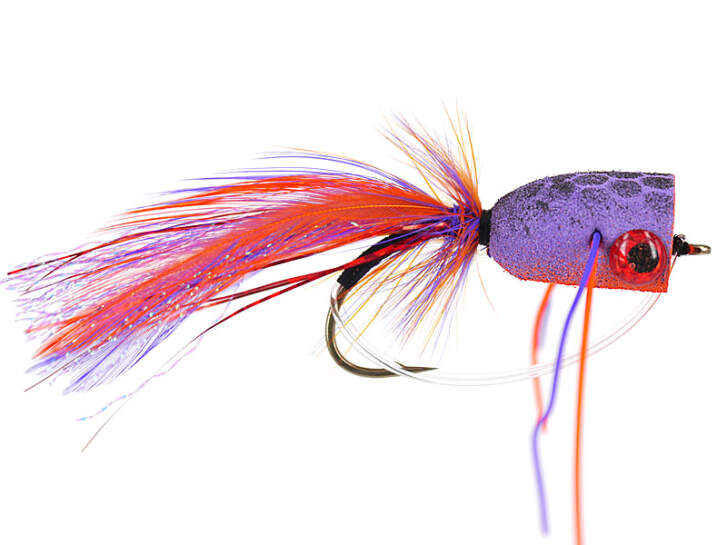 Bsowte 20 Pezzi Poppers di Pesca a Mosca, Esche da Pesca in Superficie Bassa Crappie Bluegill Panfish Trota